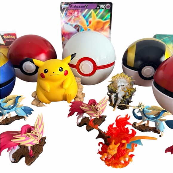Pokmon Bundle-6 Tins Balls, 1 Premier Ball, Pikachu, 9 Characters, Cards & MORE Pokmon Bundle-6 Tins Balls, 1 Premier Ball, Pikachu, 9 Characters, Cards & MORE